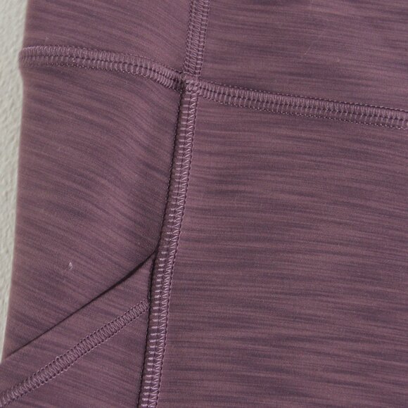 Lululemon Invigorate High-Rise Crop Leggings 23" Heathered Black Currant Purple - Picture 4 of 16